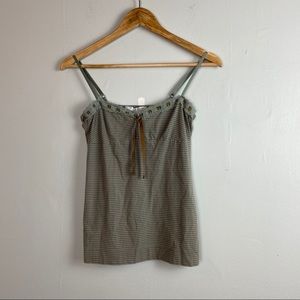 Mng by Mango Green Striped Cami